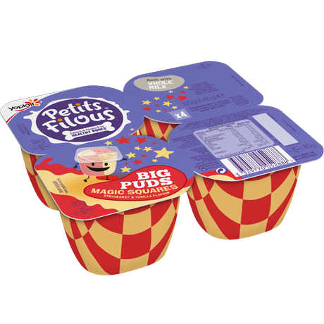 Petits Filous Magic Squares Strawberry & Vanilla Yogurt